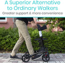 Walker Rollator - Lightweight Foldable Walking Transport