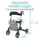 Walker Rollator - Lightweight Foldable Walking Transport