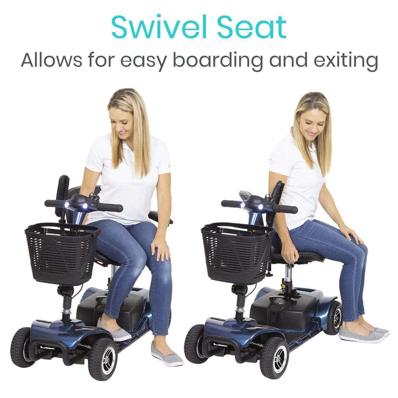 4 Wheel Mobility Scooter - Electric Long Range Powered Wheelchair