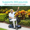 4 Wheel Mobility Scooter - Electric Long Range Powered Wheelchair