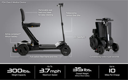 Pride Mobility Go Go Carbon 4-Wheel S25 Mobility Scooter