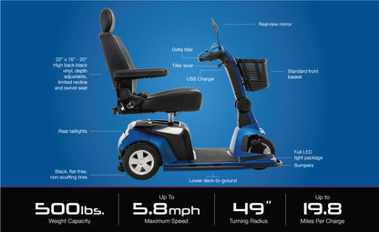 Pride Maxima 3-Wheel Mobility Scooter