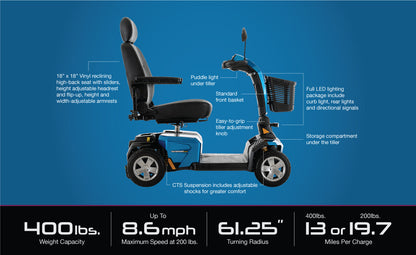 Pride Victory® LX Sport 4-Wheel Mobility Scooter