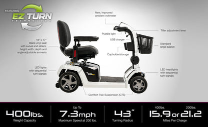 Pride Zero Turn 10 4-Wheel Mobility Scooter