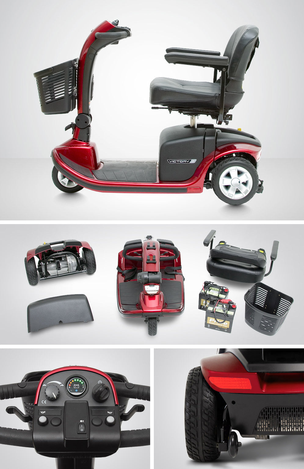 Pride Mobility Victory® 9 3-Wheel Mobility Scooter