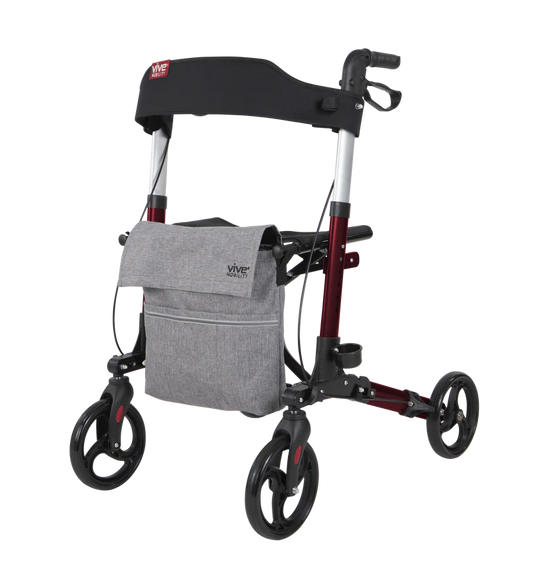 Vive Walker Rollator - Lightweight Foldable Walking Transport